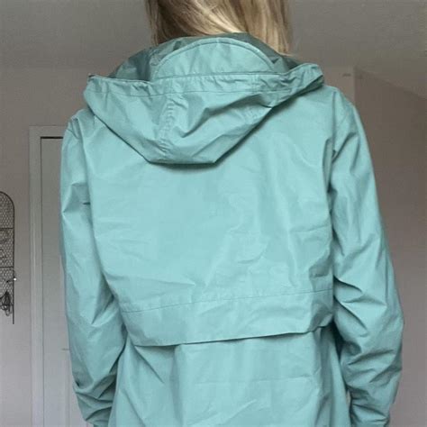adorable vintage sage green lands end raincoat nice... - Depop