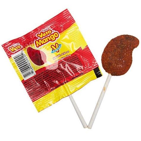 VERO MANGO PALETA 40Pc, Mango Chili Lollipops, Paletas de Mango Mexican ...