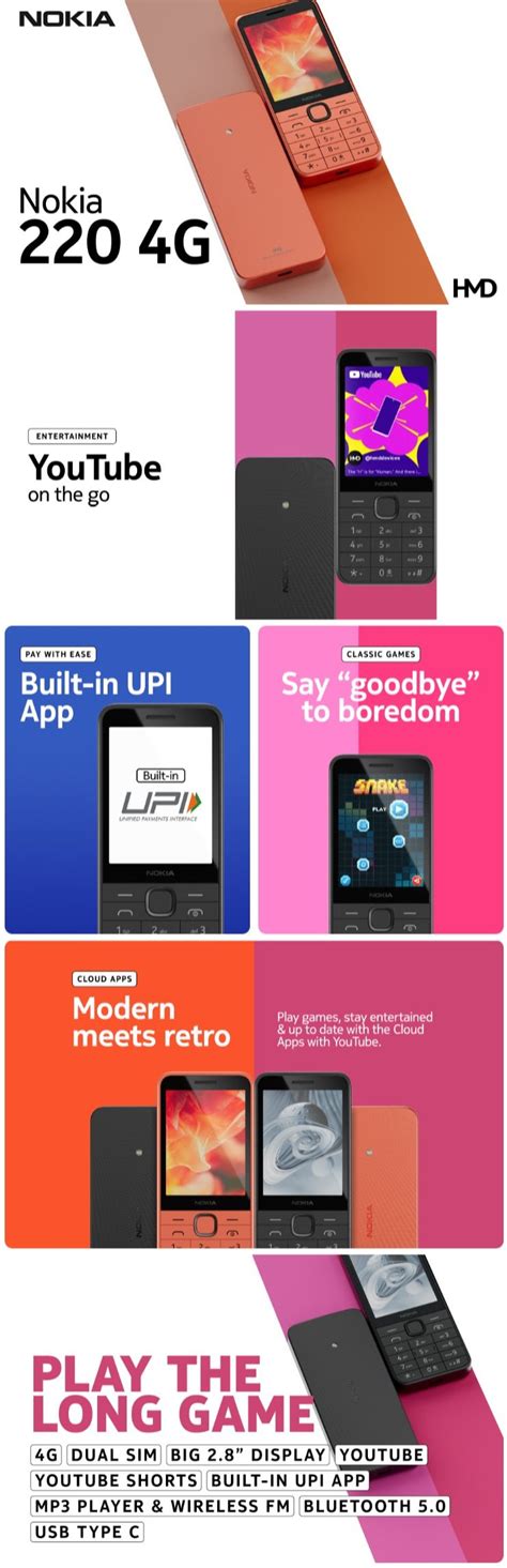 Mobile Phones :: Nokia :: Nokia 220 4G Classic Keypad Phone | Dual SIM ...