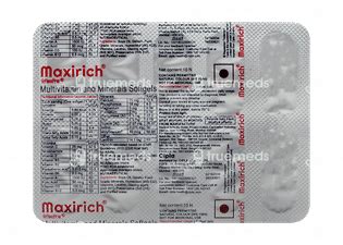 Maxirich Capsule 10 - Uses, Side Effects, Dosage, Price | Truemeds