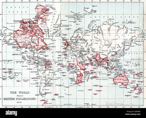 The british empire map hi-res stock photography and images - Alamy