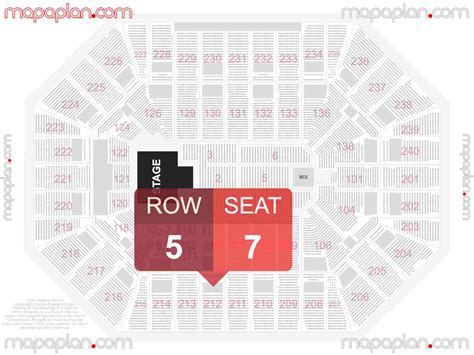 Target Center seat & row numbers detailed seating chart, Minneapolis ...