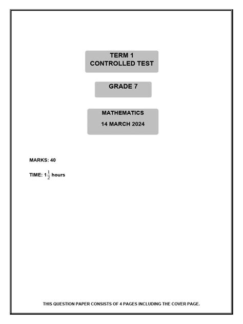 Image result for Class 7 Math Test