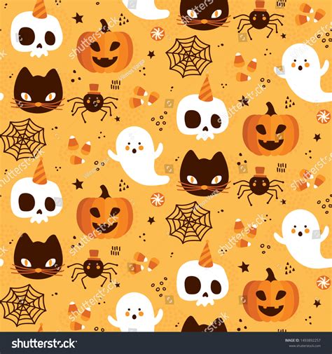 Halloween Pattern Wallpaper