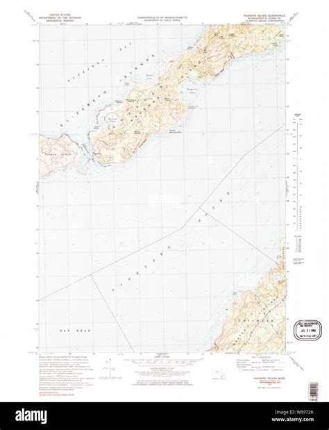 Massachusetts USGS Historical Topo Map MA Naushon Island 351138 1972 ...