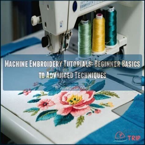 Image result for Machine Embroidery Tutorials