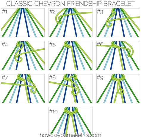 friendship bracelets chevron pattern