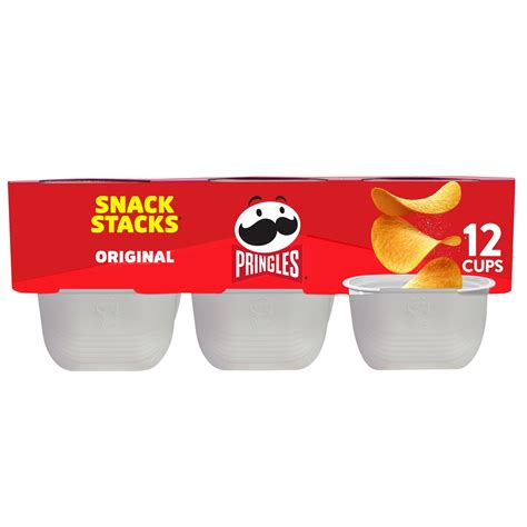 Pringles Original Potato Crisps Chips, Lunch Snacks, 12 Count - Walmart Business Supplies