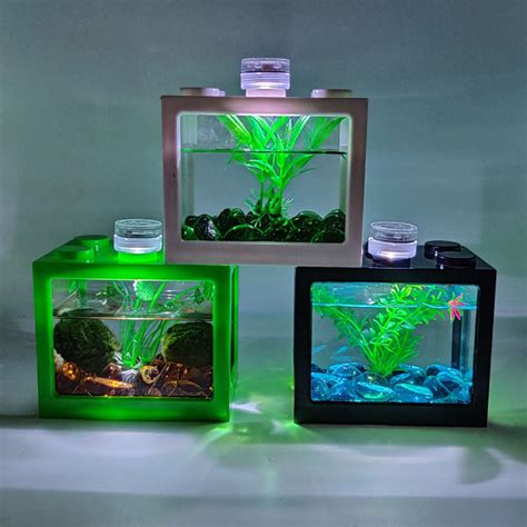 Buy SPRING PARK Fish Tank Transparent Energy Saving Acrylic LED ...