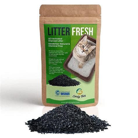 Activated Charcoal Cat Litter Freshener and Cat Litter Deodoriser ...