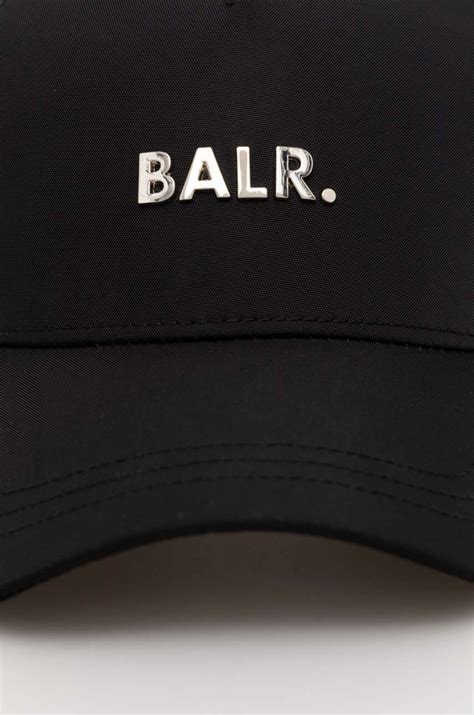 BALR. czapka z daszkiem Q-Series kolor czarny z aplikacją B6110 1059 ...