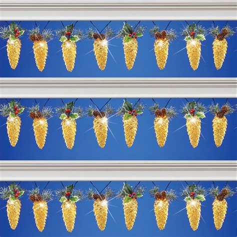 Image result for Pine Cone LED String Lights