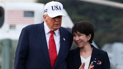 Japanese PM Sanae Takaichi gifts Donald Trump a Hideki Matsuyama bag
