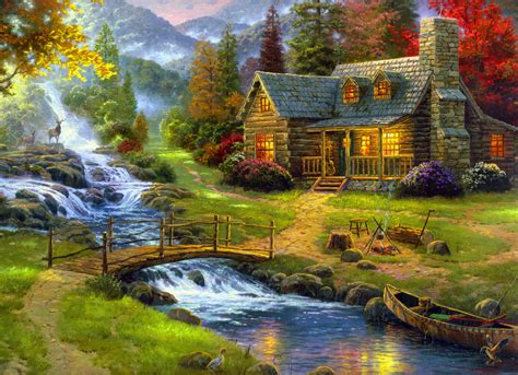 Thomas Kinkade (1958-2012) | The Painter of Light : 네이버 블로그