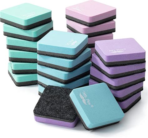 Mr. Pen- 24 Pack Mini Magnetic Dry Erase Eraser in Pastel Colors ...