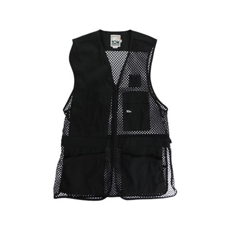 【OTSU】N/S mesh design gimmick hunting vest oversize -8115- | cv