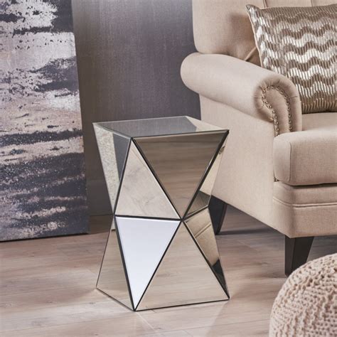 Image result for Mirrored Side Table