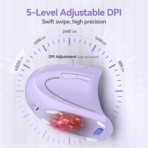 Ergonomic Wireless Mouse | TECKNET M003 2.4GHz USB Vertical Silent ...