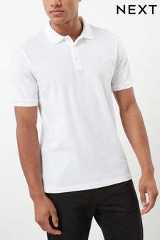 White Regular Fit Short Sleeve Pique Polo Shirt (160439) | INR 1,773