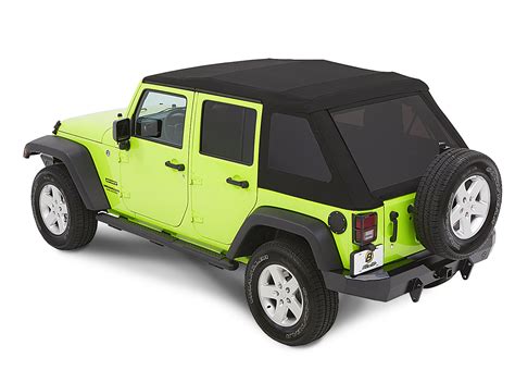 Bestop Trektop NX Glide Twill Soft Top for 07-18 Jeep Wrangler JK 4 Door | Quadratec