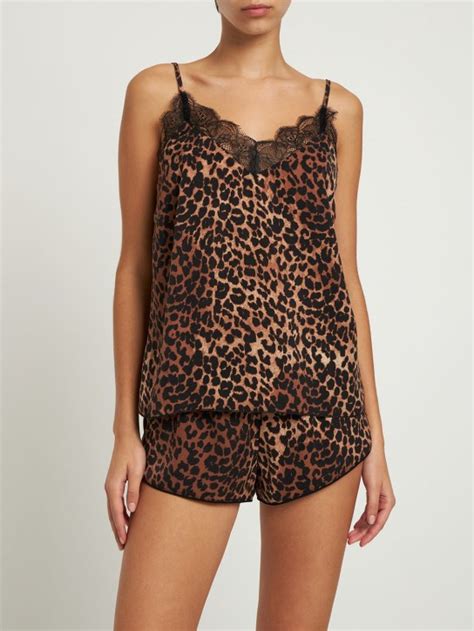 Camelia lace & leopard printed top - Love Stories - Women | Luisaviaroma