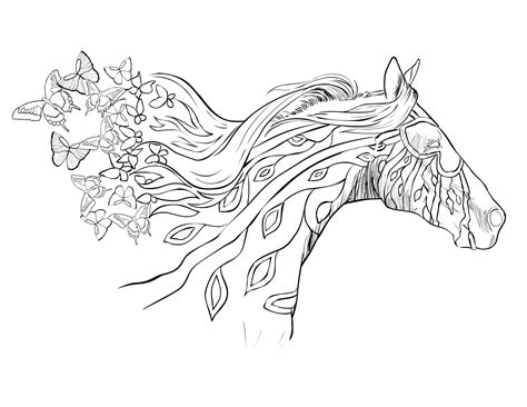 Horse Coloring Pages – Printable Coloring Pages. FREE