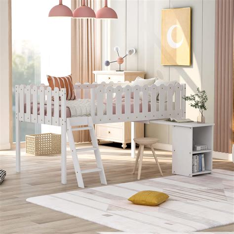 Buy Harper & Bright Designs Loft Bed with Desk ,Twin Loft Bed with ...