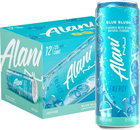 Amazon.com : Alani Nu BLUE SLUSH, Sugar Free, Low Calorie Energy Drinks ...