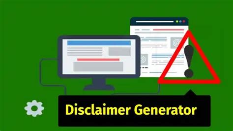 Free Disclaimer Page Generator for Bloggers - 3schools