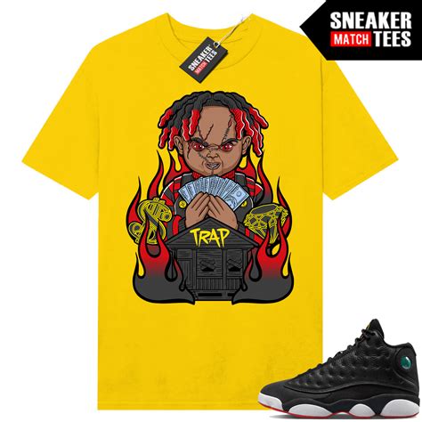 Jordan 13 Playoffs shirts Sneaker Match Yellow Trap Chucky