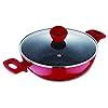Buy Bergner Bellini+ Pressed Aluminium Non-Stick Kadhai with Glass Lid ...