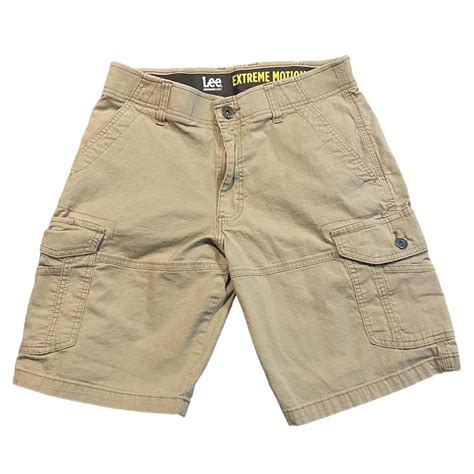 Lee Performance Series Mens Khakis Shorts - Size:... - Depop