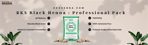 Buy RKS Professional Black Henna Hair Color Powder for Women and Men ...
