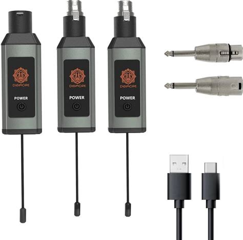 Digimore D-720 XLR Wireless Transmitter & Receiver | 164ft Range for ...