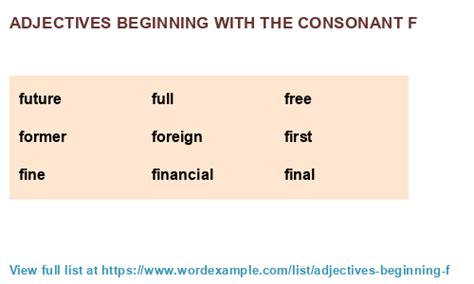 Adjectives beginning with the consonant f (1,000 results)
