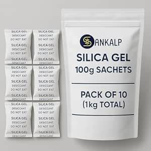 Sankalp Silica Gel 100g Sachets – Pack of 10 (1Kg Total) | Food Safe ...