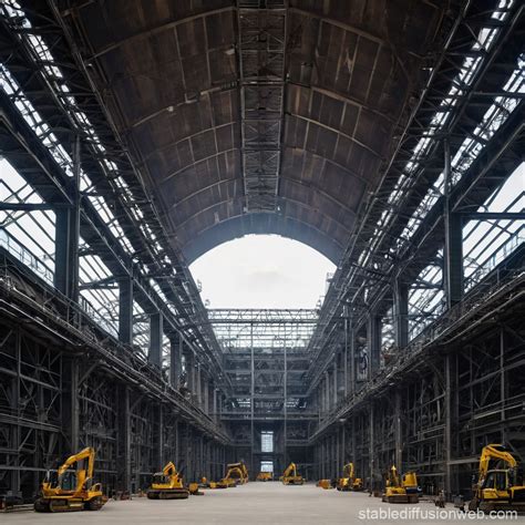 Modern Combined Cycle Power Plant Illustration | Stable Diffusion Online