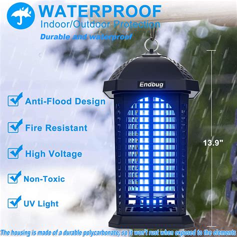 Bug Zapper Lights Mosquito Repeller 4200V 5W Mosquito Fly Bug Insect ...