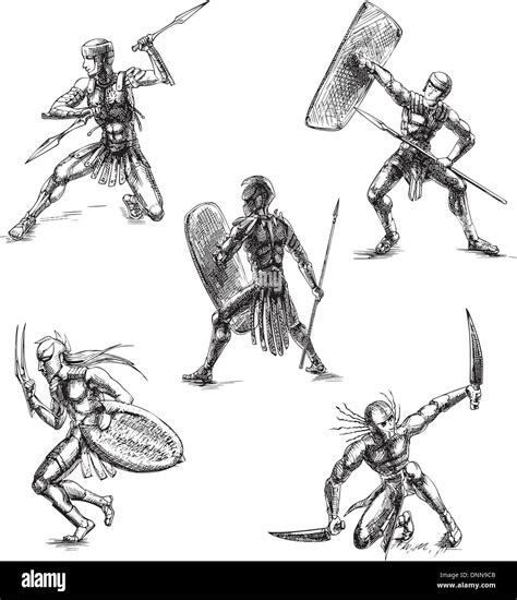 Roman Gladiator Sketch