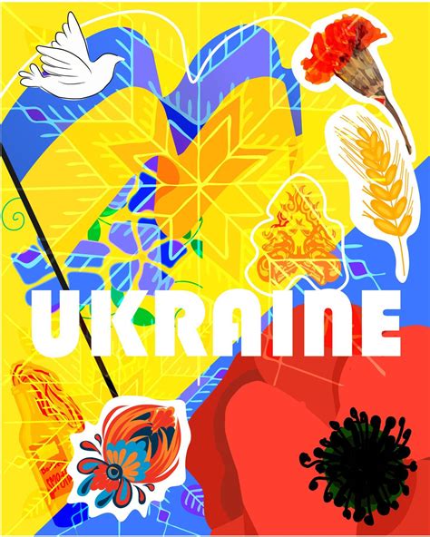 Ukraine banner for national day with cultural design. Art posters for ...