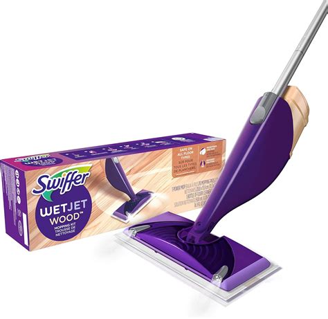 Amazon.com: Swiffer WetJet Wood Floor Mopping and Cleaning Starter Kit ...