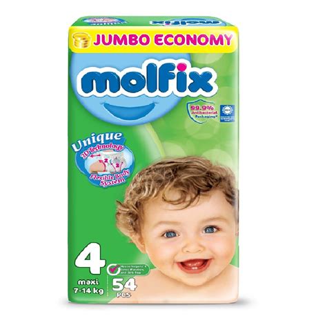 Buy Molfix Diaper,Size 4,Maxi, 7-14Kg,54Pcs,Jumbo Pack