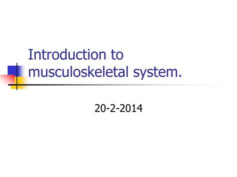 Image result for Introduction to Musculoskeletal System