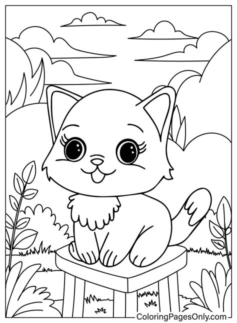 Free Printable Kitten Coloring Pages