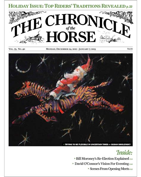 Susan Smolensky: Christmas Cover - The Chronicle of the Horse