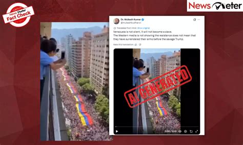 Fact Check: Venezuelans flood streets, demand release of Maduro? No ...