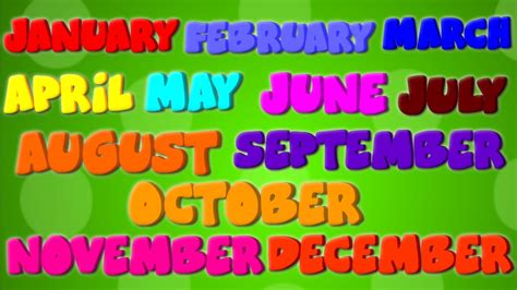 Months Of The Year | Nursery Rhymes | Learning Videos For Kids - YouTube