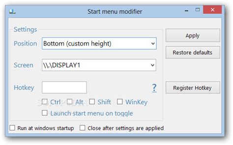 Image result for Menu Windows 1.0 Modifier