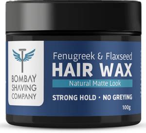 BOMBAY SHAVING COMPANY Strong Hold Hair Wax with Fenugreek & Flaxseed ...