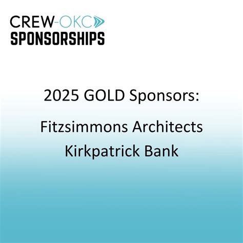 Gold Sponsors, thank you! | CREW-OKC